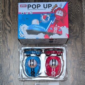 Pop Up Remote Control Collision Cars - Blue and Red
